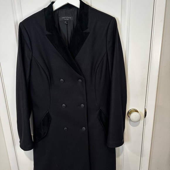 rag & bone Jackets & Blazers - Rag & Bone navy with Black  trim Double-Breasted coats